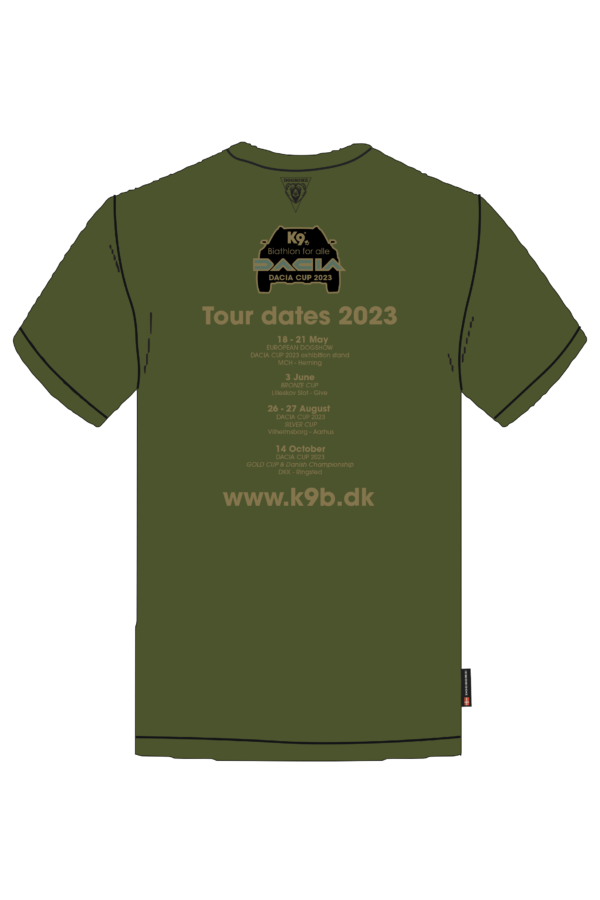 Mand Bamboo T shirts Front K9 Biathlon Limited Edition